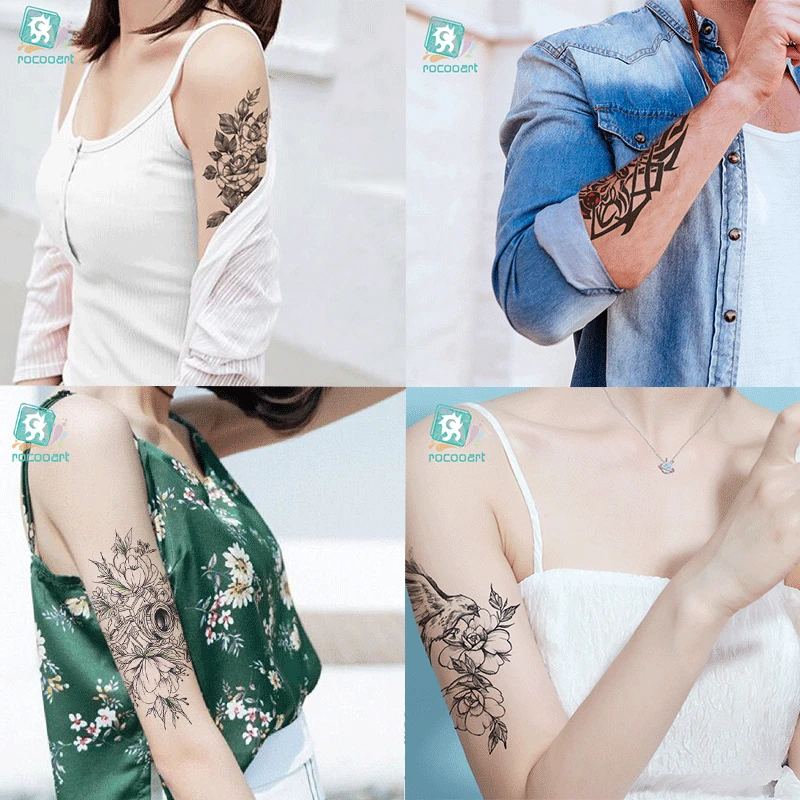 New Temporary Tattoos Waterproof 1PC Black White Flowers Tattoos Sticker Women Men Body Art Fake Tattoo Water Transfer Sticker
New Temporary Tattoos Waterproof 1PC Black White Flowers Tattoos Sticker Women Men Body Art Fake Tattoo Water Transfer Sticker