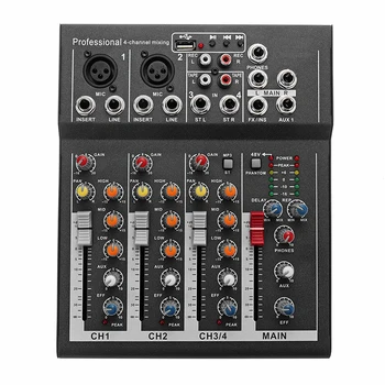 LEORY Professional DJ Mixer 4 Channels bluetooth Sound Mixing Console For Karaoke KTV With USB MP3 Jack Live Audio Mixer
LEORY Professional DJ Mixer 4 Channels bluetooth Sound Mixing Console For Karaoke KTV With USB MP3 Jack Live Audio Mixer