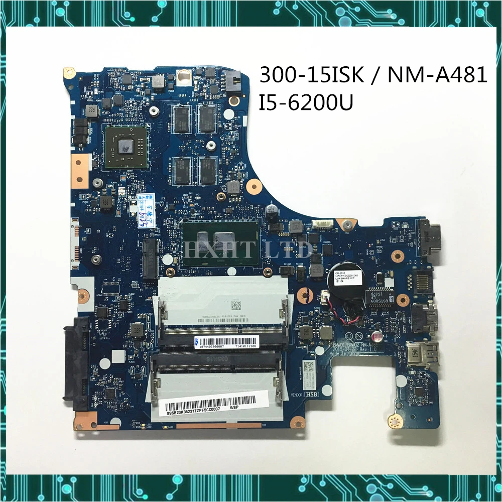 original For Lenovo 300-15ISK NM-A481 Laptop Motherboard 5B20K38221 With i5-6200 CPU Mainboard 100% Tested Fast Ship
original For Lenovo 300-15ISK NM-A481 Laptop Motherboard 5B20K38221 With i5-6200 CPU Mainboard 100% Tested Fast Ship