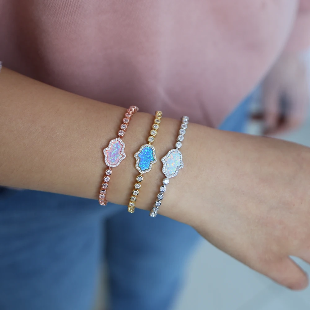 2019 fashion chram bracelet good luck hamsa hand cz tennis bangle jewelry opal turkey fatima hand 3 Colors Adjustable Pulseras
2019 fashion chram bracelet good luck hamsa hand cz tennis bangle jewelry opal turkey fatima hand 3 Colors Adjustable Pulseras