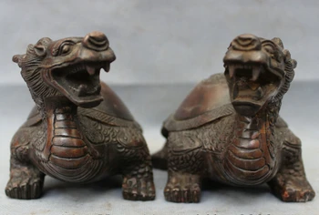 song voge gem S2760 China Chinese Bronze Folk FengShui Fu Shou Dragon Turtle Statue Sculpture Pair
song voge gem S2760 China Chinese Bronze Folk FengShui Fu Shou Dragon Turtle Statue Sculpture Pair