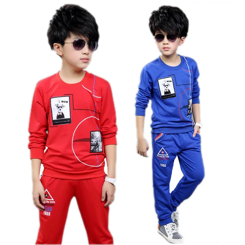 boys clothing sets 2016 new fashion spring big boy clothes sets long sleeve printed casual boys tracksuit top fleece+pants 5-11T 
boys clothing sets 2016 new fashion spring big boy clothes sets long sleeve printed casual boys tracksuit top fleece+pants 5-11T