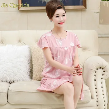 Women Elegant Leaf Print Ruffle Short Sleeve Cotton Sleeping Dress Women 2019 Summer Big Size Nighty Pink Ruffle Hem Nightshirts
Women Elegant Leaf Print Ruffle Short Sleeve Cotton Sleeping Dress Women 2019 Summer Big Size Nighty Pink Ruffle Hem Nightshirts