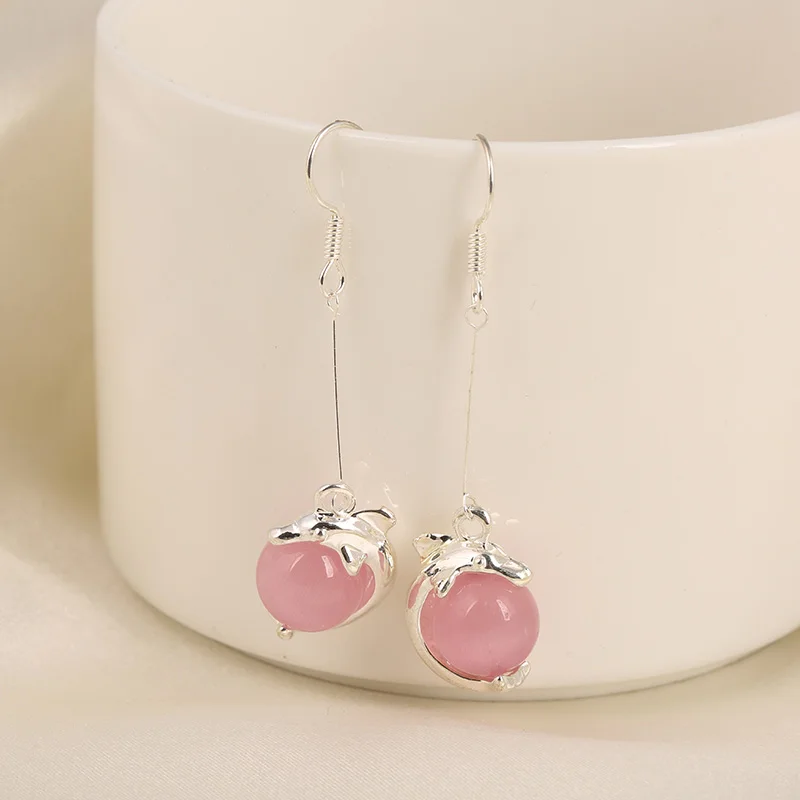Grace Jun 6 Colors Choose Dolphin With Natrual Stone Clip on Earrins Without Piercing for Women Long Earrings 2017 Korea Style
Grace Jun 6 Colors Choose Dolphin With Natrual Stone Clip on Earrins Without Piercing for Women Long Earrings 2017 Korea Style