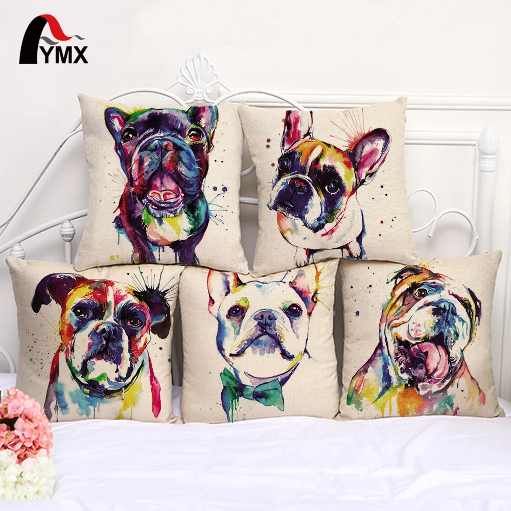 Bulldog Cushion Cover French Bulldog Oil Painting Series Cottonseed Sofa Pillow Cases Car Home Decoration Creative Cushion Cover
Bulldog Cushion Cover French Bulldog Oil Painting Series Cottonseed Sofa Pillow Cases Car Home Decoration Creative Cushion Cover