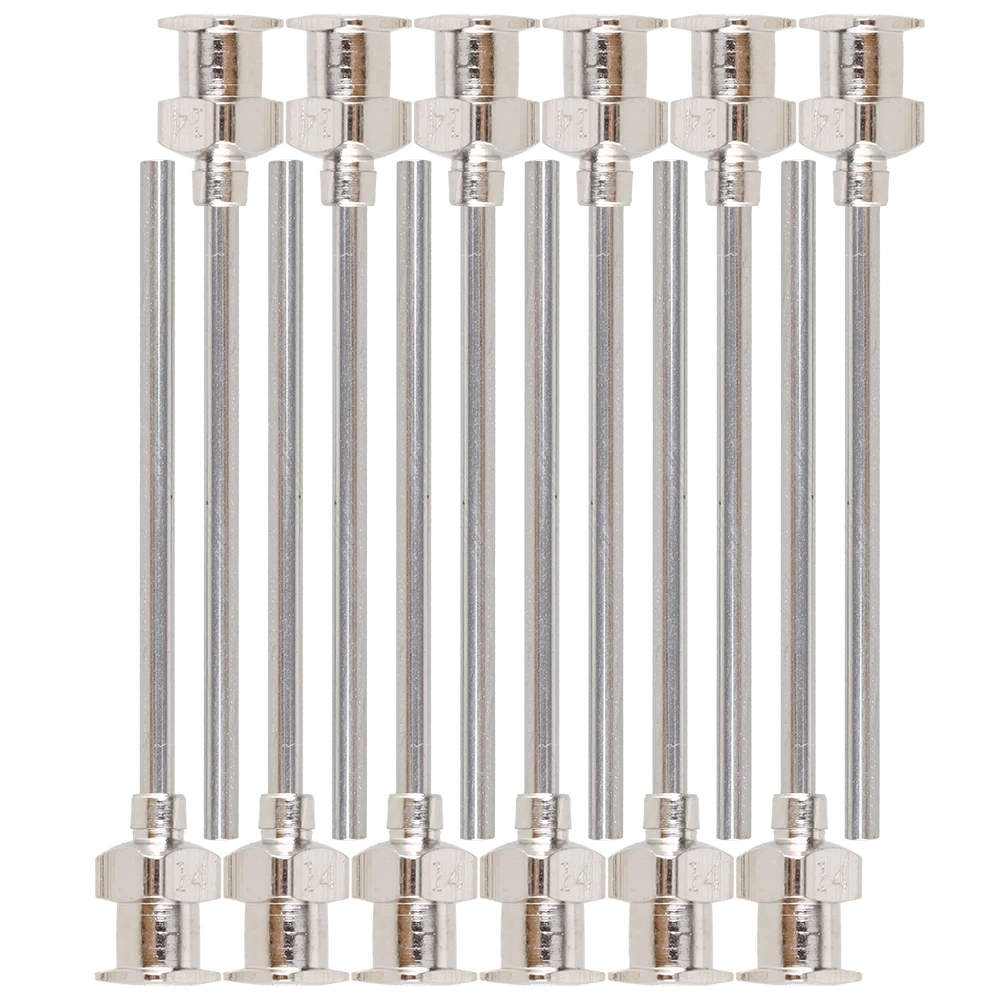 12 шт 1 5 "тупой нержавеющей стали дозирования клей советы 14Ga|steel tip|steel stainless |