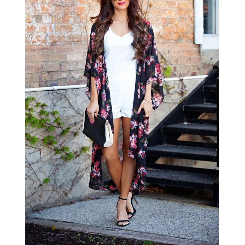 2018 Summer Womens Floral Print Loose Kimono Cardigan Tops Boho Beach Chiffon Tops Long Coat Blouse
2018 Summer Womens Floral Print Loose Kimono Cardigan Tops Boho Beach Chiffon Tops Long Coat Blouse