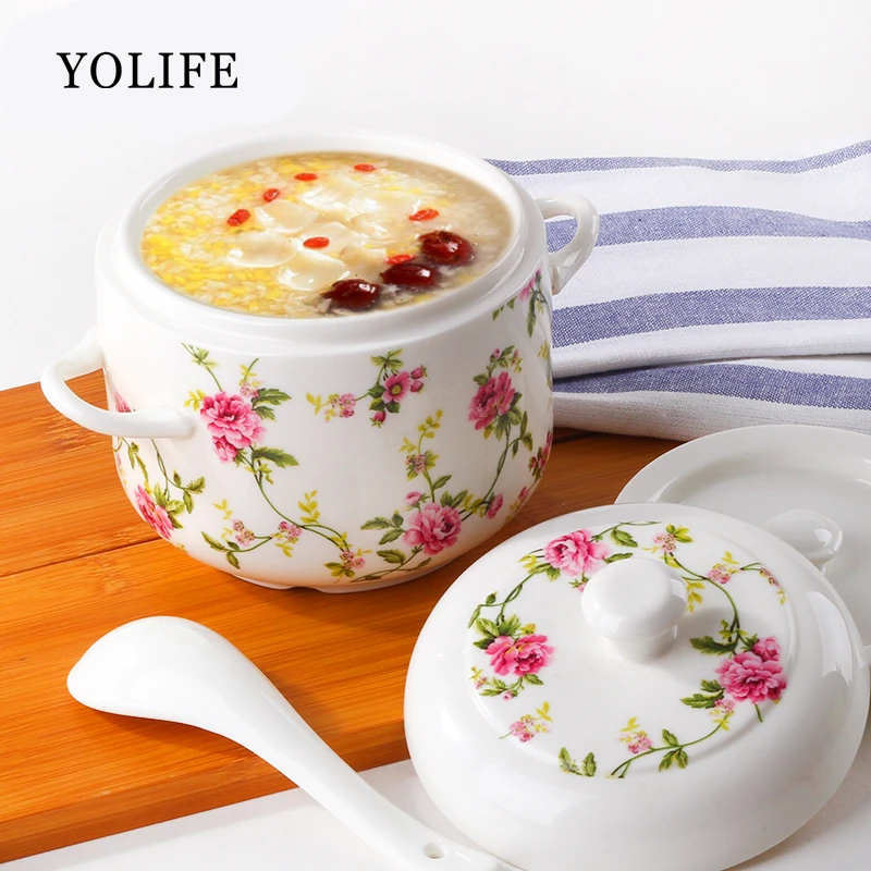 450ml Porcelain tableware Tureen Kitchen Soup Cup Nest Dessert Slow Cooker Soup Stew Pot with Lids cutlery baby dishes
450ml Porcelain tableware Tureen Kitchen Soup Cup Nest Dessert Slow Cooker Soup Stew Pot with Lids cutlery baby dishes