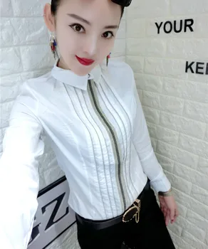 2020 Spring Fashion Long Sleeve Turn Down Collar Bead Work Cotton Shirts Women Work Wear OL Cotton Blouses Bead Work Cotton Tops
2020 Spring Fashion Long Sleeve Turn Down Collar Bead Work Cotton Shirts Women Work Wear OL Cotton Blouses Bead Work Cotton Tops