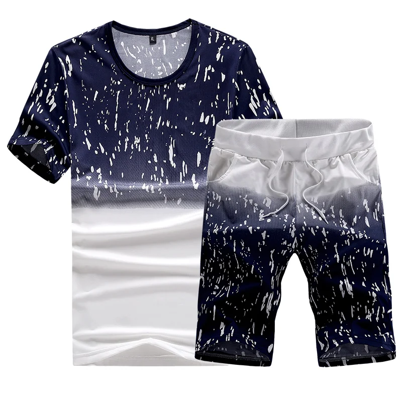 Men's Set 2019 New Summer Male Tracksuit Short-Sleeved T Shirt Shorts Sets Casual Male Tracksuit Camouflage Sportswear Suit
Men's Set 2019 New Summer Male Tracksuit Short-Sleeved T Shirt Shorts Sets Casual Male Tracksuit Camouflage Sportswear Suit
