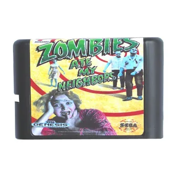 Sega MD game card - Zombie Ate My Neighbors for 16 bit Sega MD game Cartridge Megadrive Genesis system 
Sega MD game card - Zombie Ate My Neighbors for 16 bit Sega MD game Cartridge Megadrive Genesis system