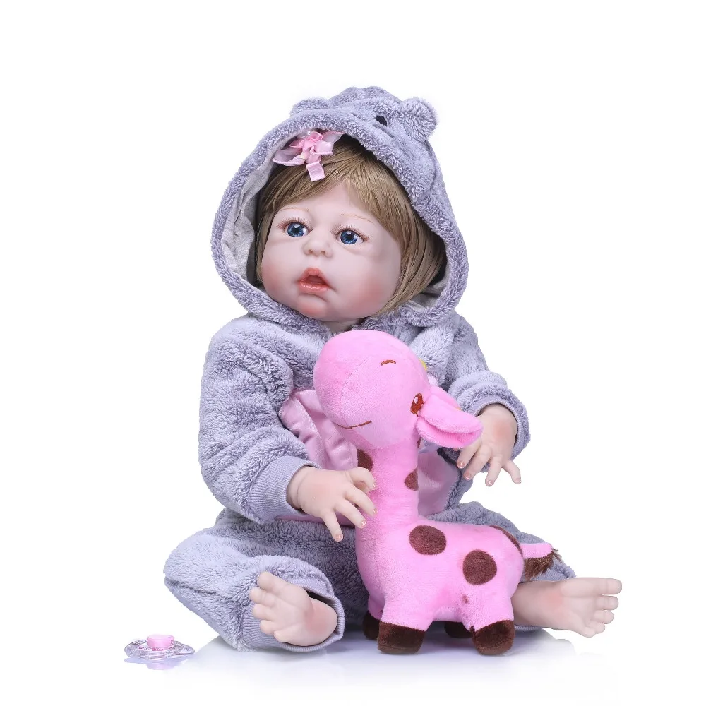 NPKCOLLECTION Bebe 55cm Full Body Silicone Reborn Baby Real Dolls Toys Lifelike Girl Doll Child Birthday Gift Bonecas Brinquedos
NPKCOLLECTION Bebe 55cm Full Body Silicone Reborn Baby Real Dolls Toys Lifelike Girl Doll Child Birthday Gift Bonecas Brinquedos