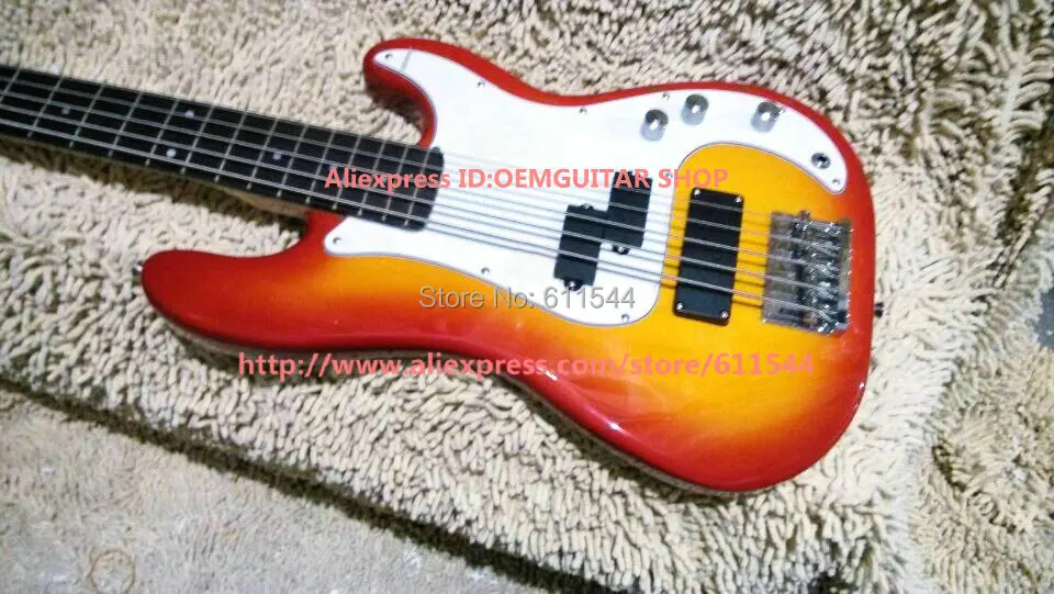 Cherry Burst Custom Shop 5 Strings Electric Bass High Quality Wholesale China Guitars
Cherry Burst Custom Shop 5 Strings Electric Bass High Quality Wholesale China Guitars