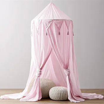 Kid Baby Bed Eco-Friendly Canopy Bedcover Mosquito Net Curtain Bedding Round Dome Tent Solid Cotton Cotton and Linen 
Kid Baby Bed Eco-Friendly Canopy Bedcover Mosquito Net Curtain Bedding Round Dome Tent Solid Cotton Cotton and Linen