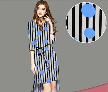 2Meter Printing Stripe Dot Chiffon Polyester Fabric For Apparel Sewing Fashion Women's Dheongsam Wedding Dress Diy Doll
2Meter Printing Stripe Dot Chiffon Polyester Fabric For Apparel Sewing Fashion Women's Dheongsam Wedding Dress Diy Doll