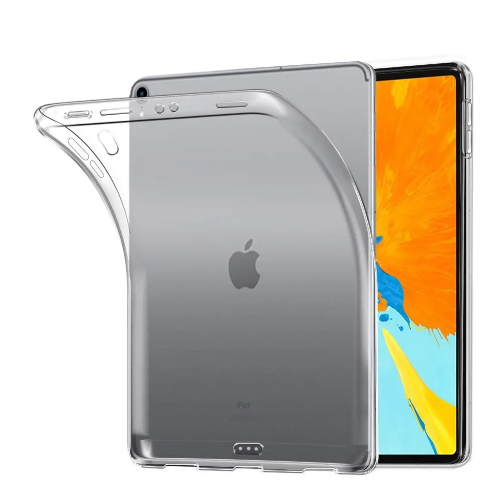 Чехол для iPad Pro 12 9 2018 прозрачный мягкий тонкий из ТПУ 11 противоударный чехол |