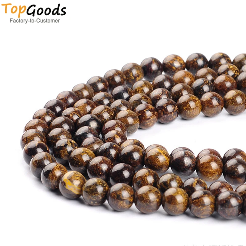 TopGoods Natural Bronzite Gemstone Bronze Color Round Loose Beads for Bracelet Necklace 6 8 10mm Pick Size For Jewelry Making
TopGoods Natural Bronzite Gemstone Bronze Color Round Loose Beads for Bracelet Necklace 6 8 10mm Pick Size For Jewelry Making