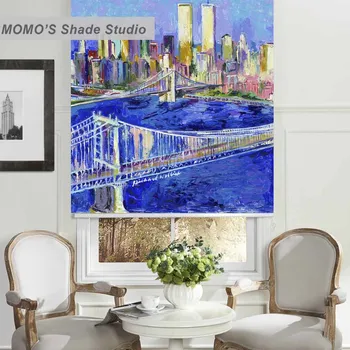 MOMO Roller Blinds Blackout Design Window Blinds Shades Painting Curtains Roller Shades Thermal Fabric Custom Size, PRB set525 
MOMO Roller Blinds Blackout Design Window Blinds Shades Painting Curtains Roller Shades Thermal Fabric Custom Size, PRB set525