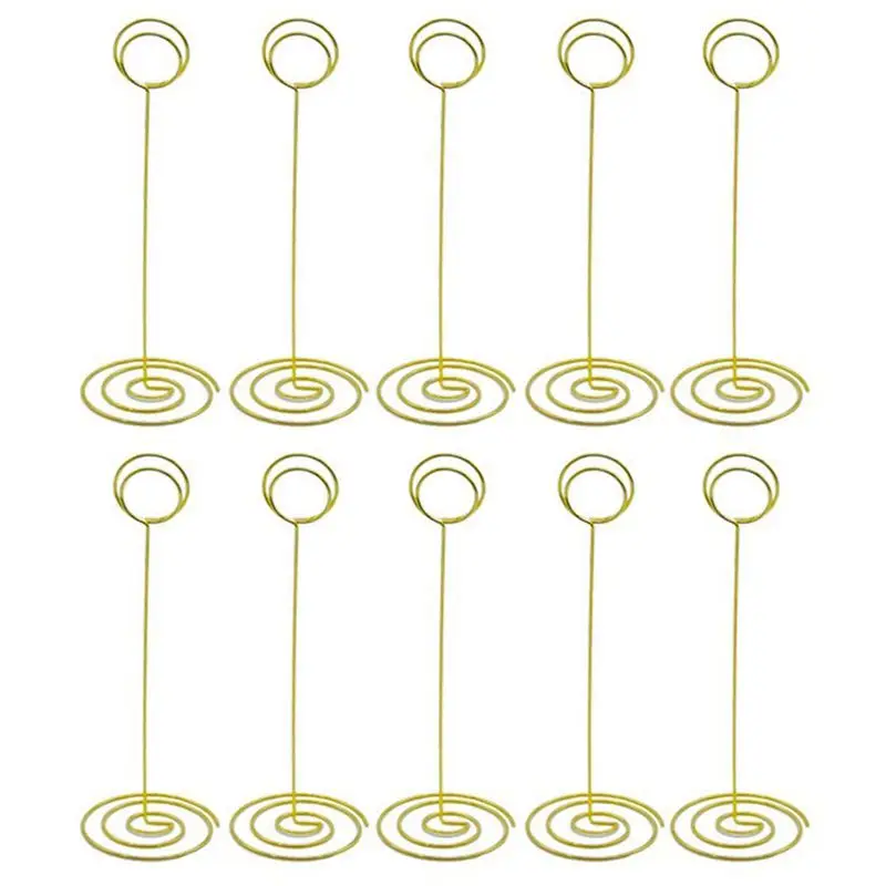 Wire Shape Place Card Holder Stands, Table Name Number Holders, Paper Menu Picture Memo Note Photo Clip Holder Food Signs for
Wire Shape Place Card Holder Stands, Table Name Number Holders, Paper Menu Picture Memo Note Photo Clip Holder Food Signs for
