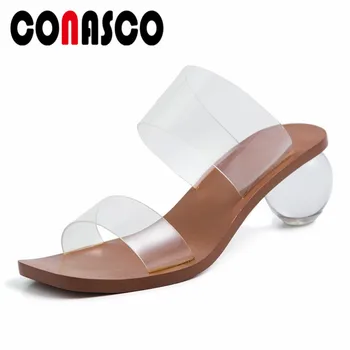 CONASCO Summer Pu Leather Women Sandals 2019 New Fashion Concise Square Toe Strange Style Casual Shoes Woman Slip On Basic Shoes
CONASCO Summer Pu Leather Women Sandals 2019 New Fashion Concise Square Toe Strange Style Casual Shoes Woman Slip On Basic Shoes