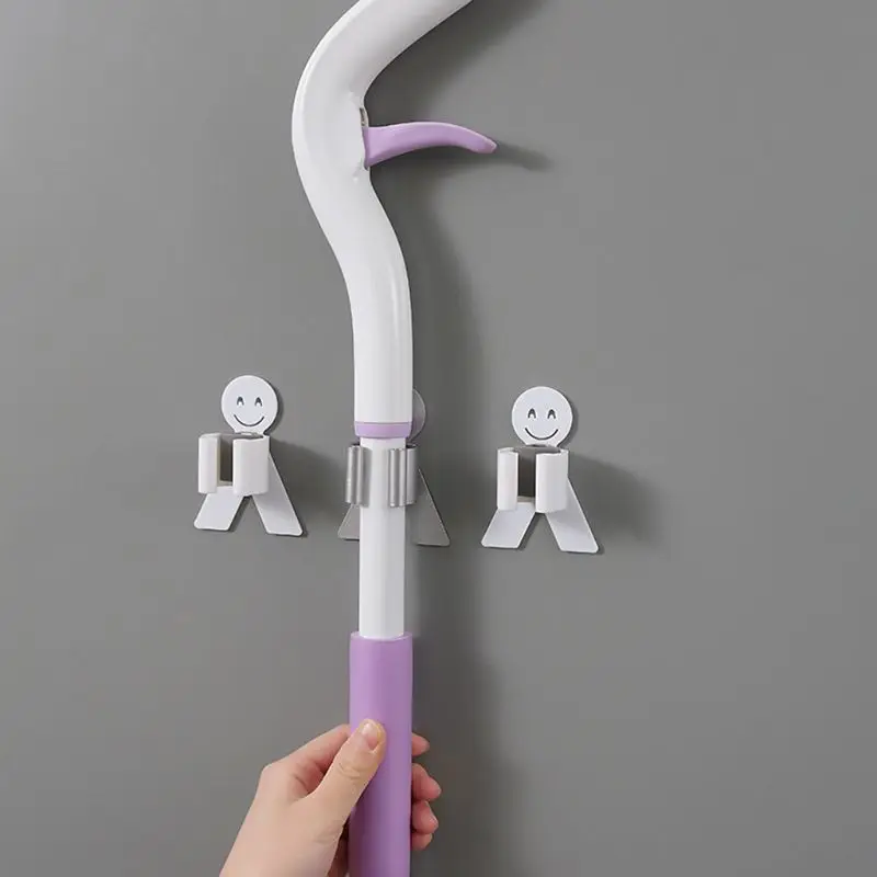 Smile face Strong seamless adhesive mop broomstick bracket mop wall hanging rack Bathroom bathroom mop hook hanger broom fixator
Smile face Strong seamless adhesive mop broomstick bracket mop wall hanging rack Bathroom bathroom mop hook hanger broom fixator