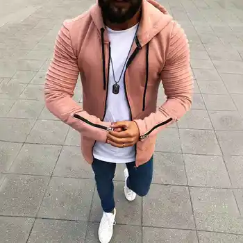 Solid Color Zipper Hooded Men's Cardigan Jacket 2018 Foreign Trade Europe And The United States Explosion Models
Solid Color Zipper Hooded Men's Cardigan Jacket 2018 Foreign Trade Europe And The United States Explosion Models