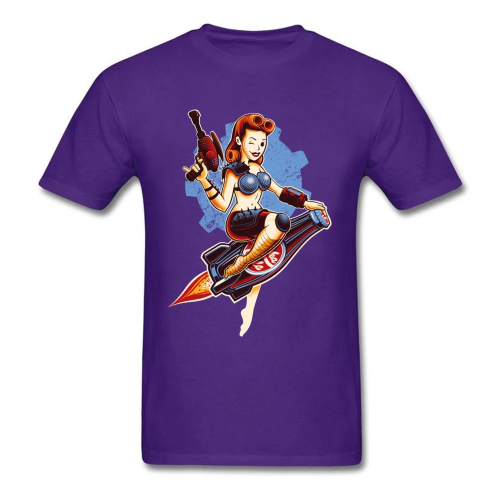Atom Bomb Baby Funny Summer/Autumn All Cotton O Neck Men Tops & Tees Summer T Shirt Funny Short Sleeve Tshirts Atom Bomb Baby purple