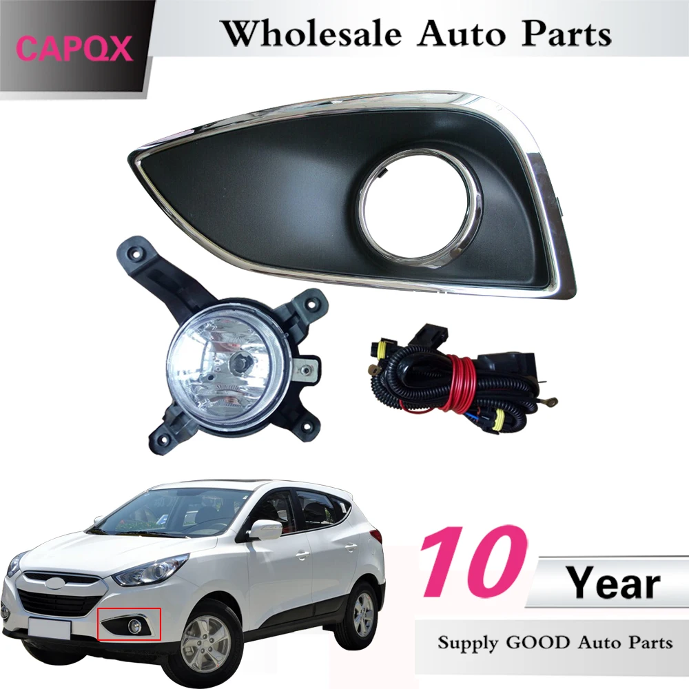 CAPQX 6PCS/Set For Hyundai IX35 2009 2010 2011 2012 Front bumper Fog light with wire +Fog light cover house cap
CAPQX 6PCS/Set For Hyundai IX35 2009 2010 2011 2012 Front bumper Fog light with wire +Fog light cover house cap