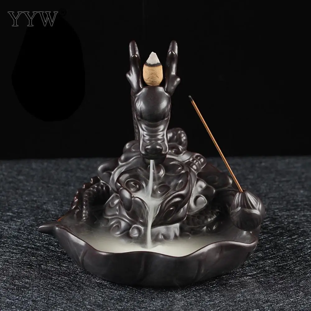 Backflow Incense Burner Dragon Incense Stick Cone Holder Oud Censer Incienso Aroma Burner Home Dragon Decoration Yoga Meditation
Backflow Incense Burner Dragon Incense Stick Cone Holder Oud Censer Incienso Aroma Burner Home Dragon Decoration Yoga Meditation