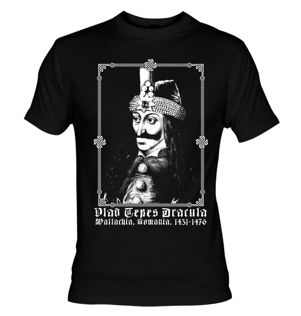 

Vlad Tepes 1431-1476 T-shirt Dracula Bathory Halloween Gothic Nu Goth Vampire Mens T Shirts Short Sleeve Trend Clothing