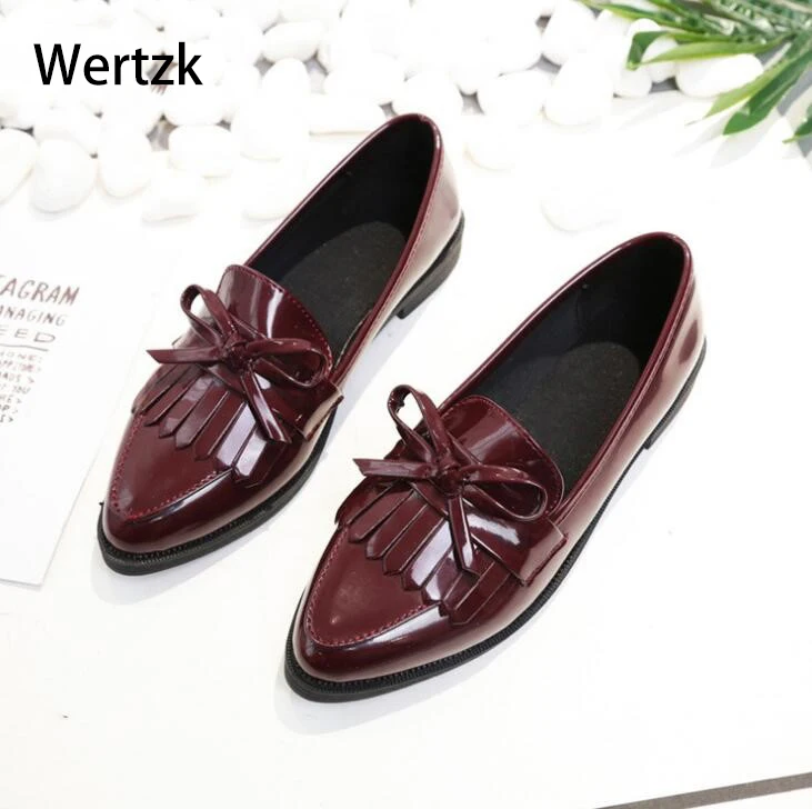 2018 Shoes Woman Casual Tassel Bow Pointed Toe Oxford Shoes for Women Flats Comfortable Slip on Women work single Shoes D019
2018 Shoes Woman Casual Tassel Bow Pointed Toe Oxford Shoes for Women Flats Comfortable Slip on Women work single Shoes D019