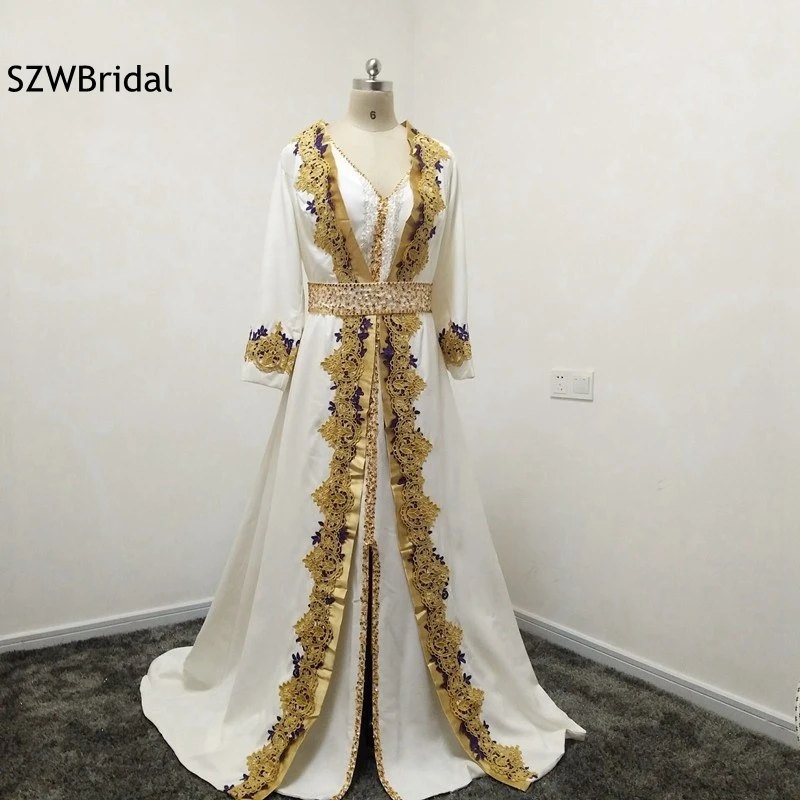 New Arrival Custom made Lace Appliques Beaded Kaftan Evening dress Long sleeve Two piece Saudi Arabic Evening gowns Plus size
New Arrival Custom made Lace Appliques Beaded Kaftan Evening dress Long sleeve Two piece Saudi Arabic Evening gowns Plus size