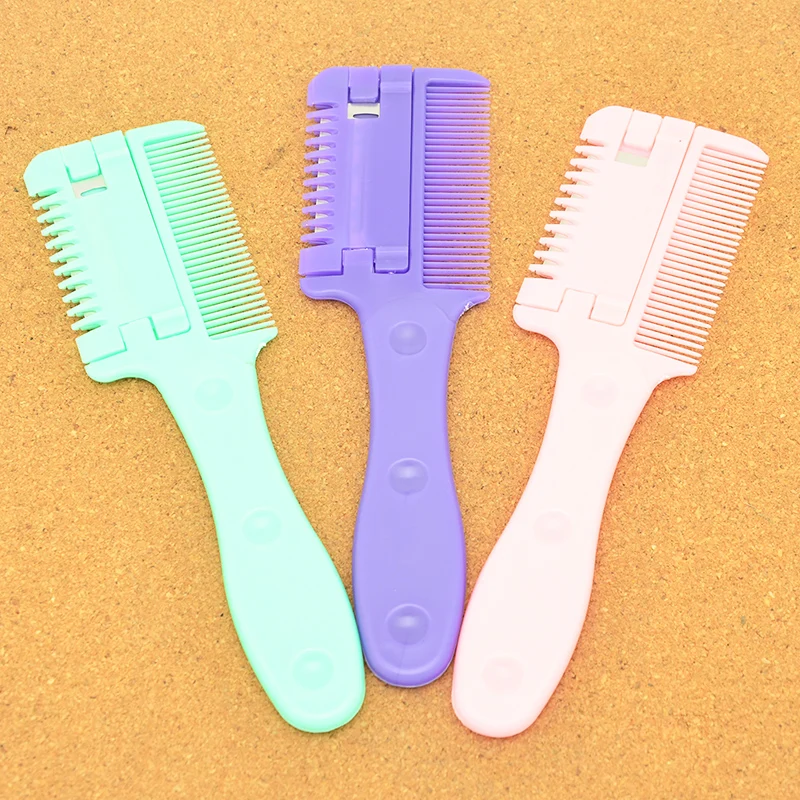 Meisha Professional 1pcs Hair Razor Comb 10pcs Blades Hair