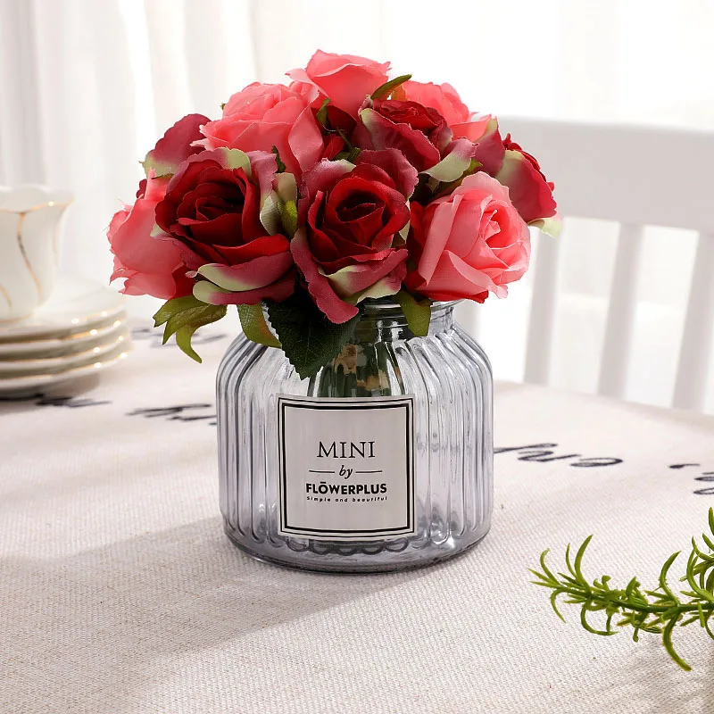 Artificial Flowers 12 Roses High-grade Crepe Fake Flower Bride Wedding Decoration Table Photography Diy Hand Bouquet 2019 NEW
Artificial Flowers 12 Roses High-grade Crepe Fake Flower Bride Wedding Decoration Table Photography Diy Hand Bouquet 2019 NEW