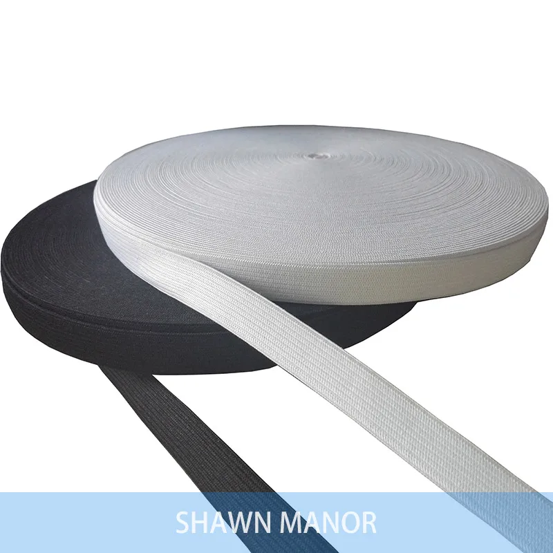 Wholesale15MM White/Black Colored Soft Knit Braided Elastic Webbing Strecth Ribbon Tape For Sewing 40Meters/roll
Wholesale15MM White/Black Colored Soft Knit Braided Elastic Webbing Strecth Ribbon Tape For Sewing 40Meters/roll