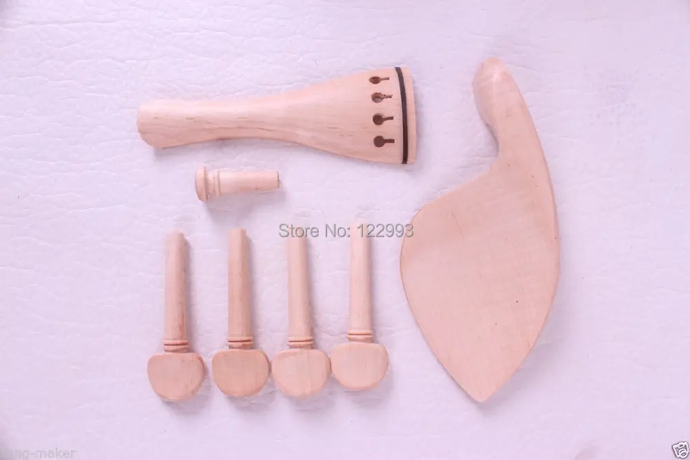 

10 sets 4/4 violin maple parts tailpiece peg chin rest bridge Fiddler Fittings