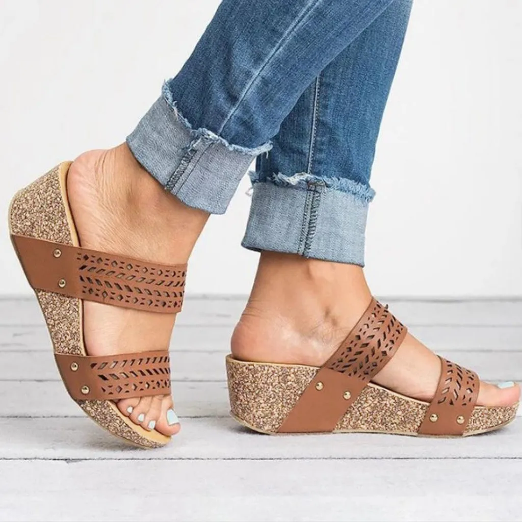 MUQGEW Hot Sale Women Leather Sandals High Heels Shoes Summer Fashion Wedges Shoes Retro Peep Toe Work Sandals Slippers
MUQGEW Hot Sale Women Leather Sandals High Heels Shoes Summer Fashion Wedges Shoes Retro Peep Toe Work Sandals Slippers