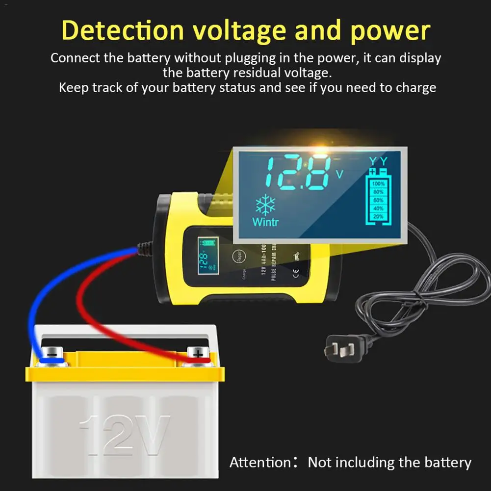 12V 6A Motorcycle Car Battery Charger Fully Intelligent 110V-220V Input Universal Repair Type Lead Acid Storage Charger EU US
12V 6A Motorcycle Car Battery Charger Fully Intelligent 110V-220V Input Universal Repair Type Lead Acid Storage Charger EU US