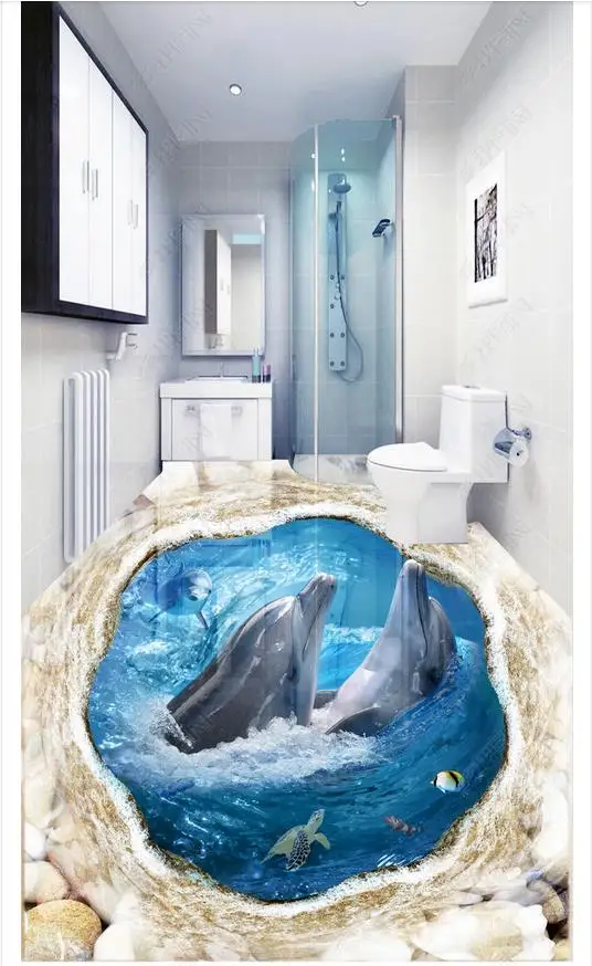 Custom photo wallpaper 3d flooring self-adhesion murals Dolphin romantic ocean Waterproof floor painting wallpaper living room
Custom photo wallpaper 3d flooring self-adhesion murals Dolphin romantic ocean Waterproof floor painting wallpaper living room