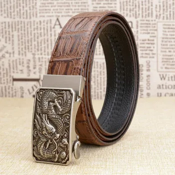 Genuine Leather Automatic Buckle Men Belt Crocodile Grain Chinese Style Dragon Belt Waistband Jeans Quality Guarantee ZLB340A
Genuine Leather Automatic Buckle Men Belt Crocodile Grain Chinese Style Dragon Belt Waistband Jeans Quality Guarantee ZLB340A