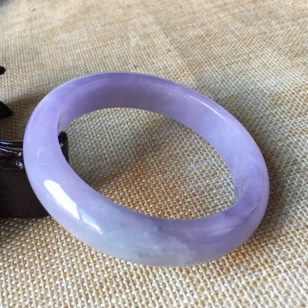 56mm Certified (Grade A) Natural Lavender stoneite stone Bracelet Bangle 01915 
56mm Certified (Grade A) Natural Lavender stoneite stone Bracelet Bangle 01915