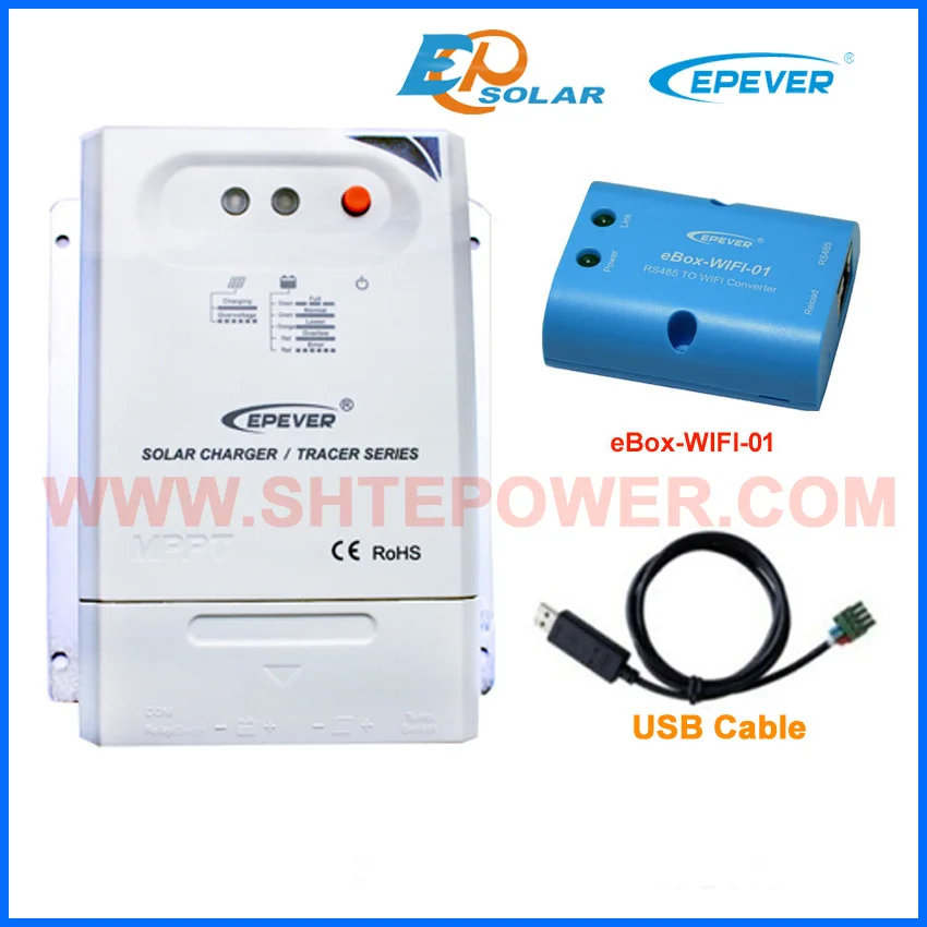 USB communication cable PC connect solar 20A charger mppt EPEVER controller wifi BOX eBOX-Wifi-01 EPsolar 20A Tracer2210CN
USB communication cable PC connect solar 20A charger mppt EPEVER controller wifi BOX eBOX-Wifi-01 EPsolar 20A Tracer2210CN