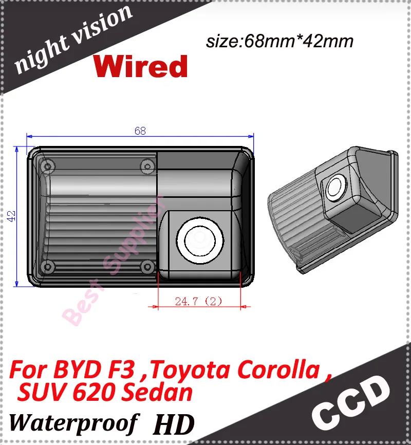 1090K CCD 1/3" Pixel 728*582 backup camera waterproof 170 degree Car parking Camera for BYD F3 Toyota Corolla /SUV 620 Sedan
1090K CCD 1/3" Pixel 728*582 backup camera waterproof 170 degree Car parking Camera for BYD F3 Toyota Corolla /SUV 620 Sedan
