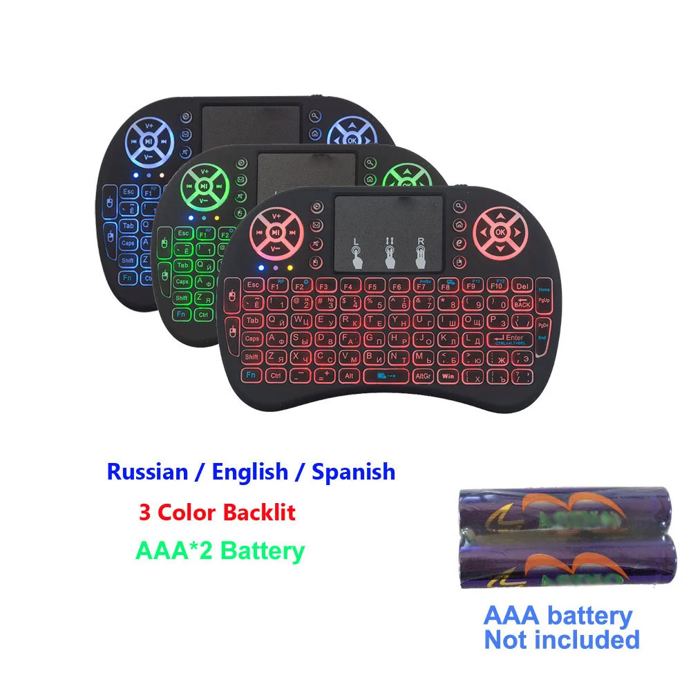 BlackLight i8 Wireless Keyboard Russian English Hebrew Version i8+ 2.4GHz Air Mouse Touchpad Handheld for Android TV BOX Mini PC
BlackLight i8 Wireless Keyboard Russian English Hebrew Version i8+ 2.4GHz Air Mouse Touchpad Handheld for Android TV BOX Mini PC