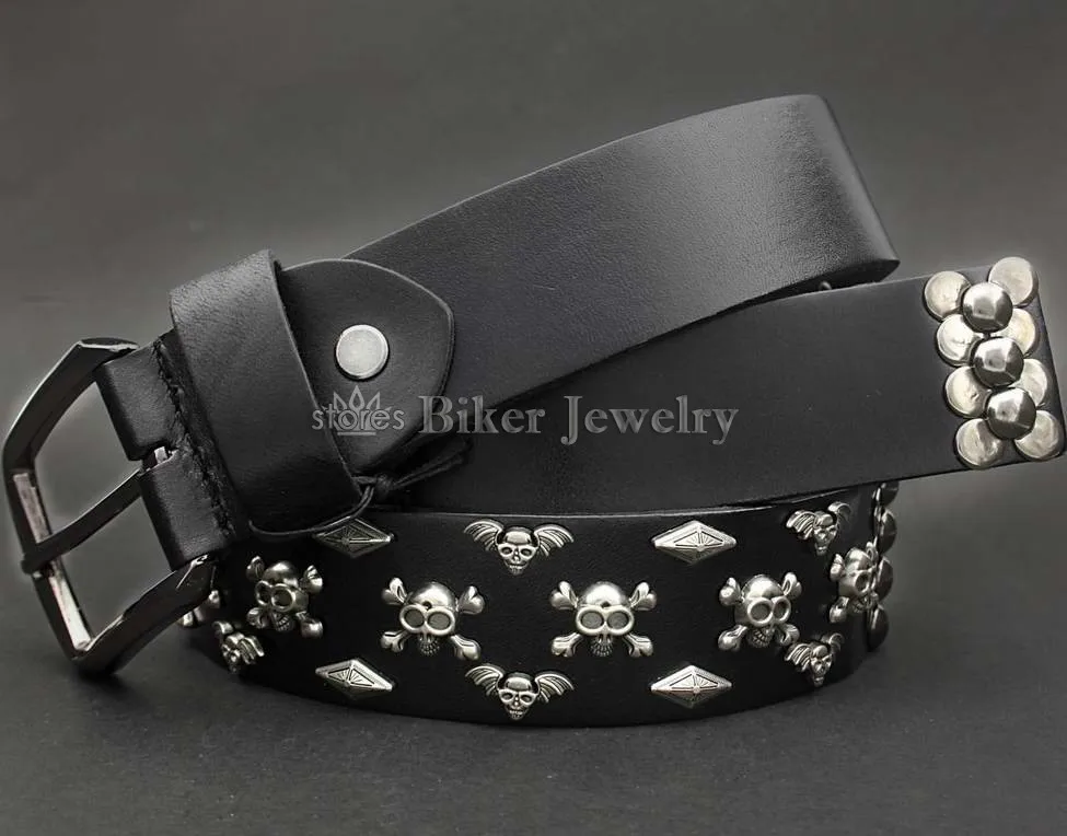 MEN'S Buckle Leather Belt BLACK Skull Rocker Punk Motorcycle Hip Hop Cowhide Belts Free Shipping
MEN'S Buckle Leather Belt BLACK Skull Rocker Punk Motorcycle Hip Hop Cowhide Belts Free Shipping