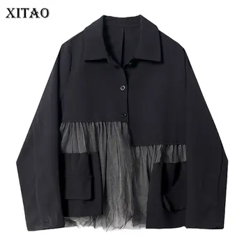 XITAO Mesh Pleated Blazer Women Korea New 2019 Pocket Single Breasted Notched Collar Wild Joker Elegant Office Lady ZLL4058
XITAO Mesh Pleated Blazer Women Korea New 2019 Pocket Single Breasted Notched Collar Wild Joker Elegant Office Lady ZLL4058