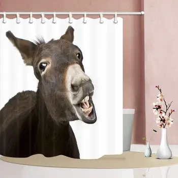 Animal Funny donkey Shower Curtain Mildew Resistant Polyester Fabric Bathroom Fantastic Decorations Bath Curtains Hooks Included
Animal Funny donkey Shower Curtain Mildew Resistant Polyester Fabric Bathroom Fantastic Decorations Bath Curtains Hooks Included