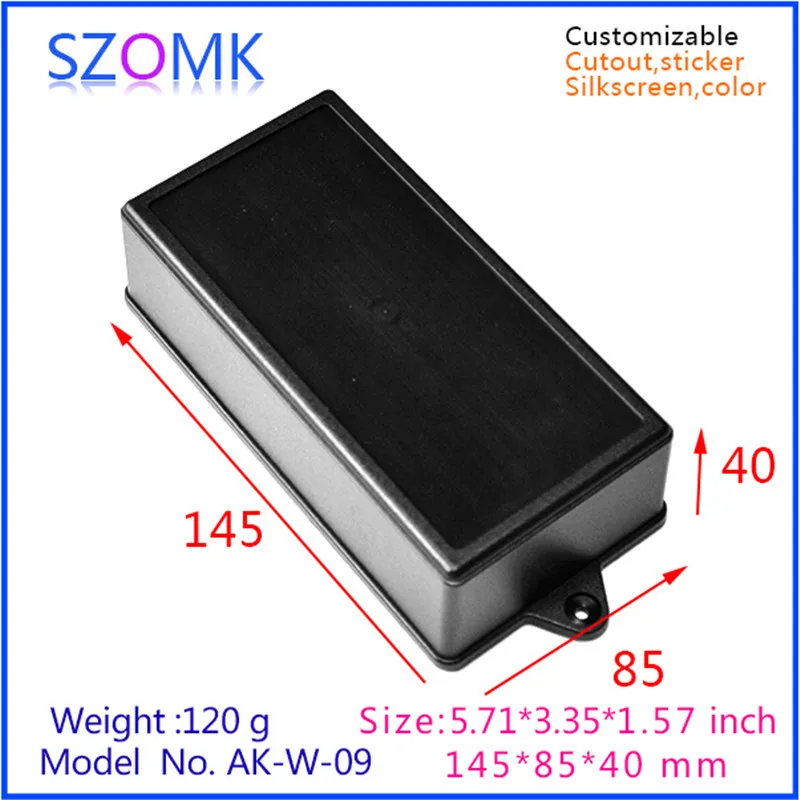szomk electronic enclosure plastic housing case (1 pc) 145*85*40mm project box electronic case wall mount plastic enclosure
szomk electronic enclosure plastic housing case (1 pc) 145*85*40mm project box electronic case wall mount plastic enclosure
