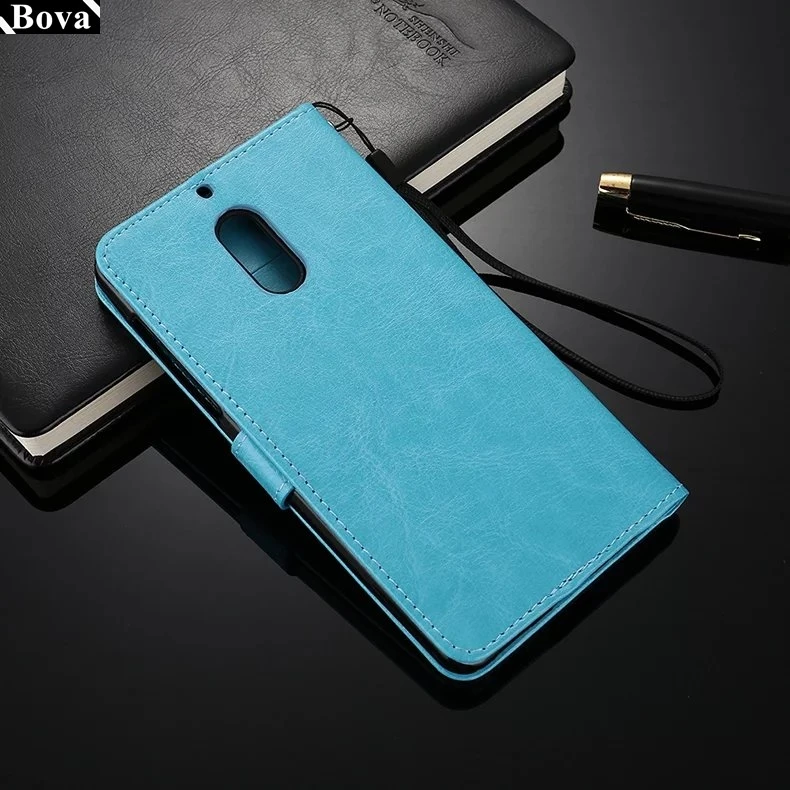 High Quality Pu leather phone case for Nokia 6 wallet flip cover card holder cover case for Nokia 6 / 6.1 / 6.1 Plus