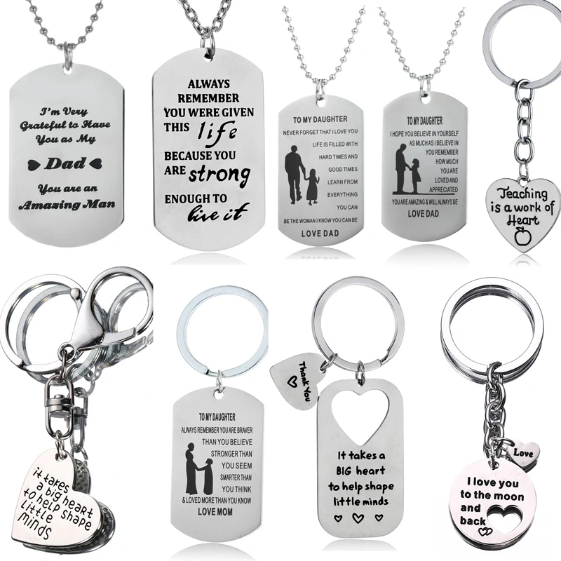 Family Mother Father Son Daughter Dog Tag Necklace Gifts For Mom Mum Dad Heart Pendant Gifts For Teacher Jewelry Charm
Family Mother Father Son Daughter Dog Tag Necklace Gifts For Mom Mum Dad Heart Pendant Gifts For Teacher Jewelry Charm